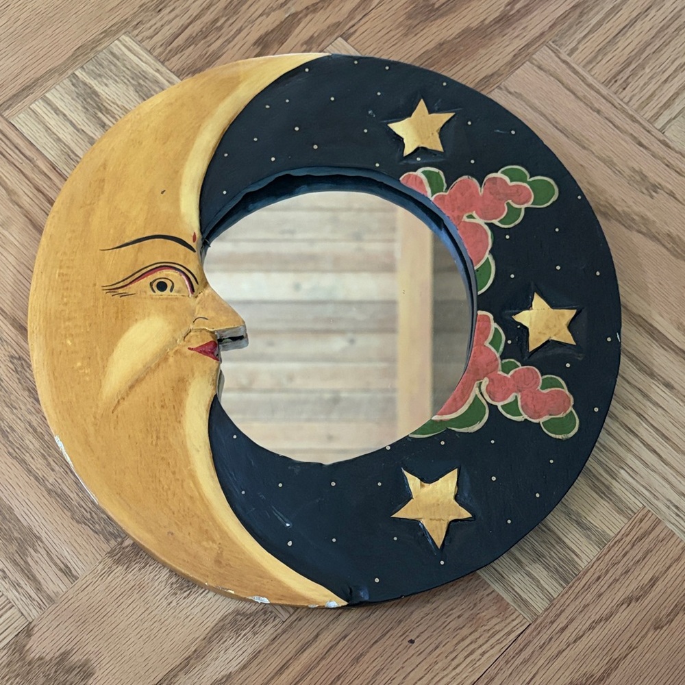 Vintage 90s Moon Wall Mirror
